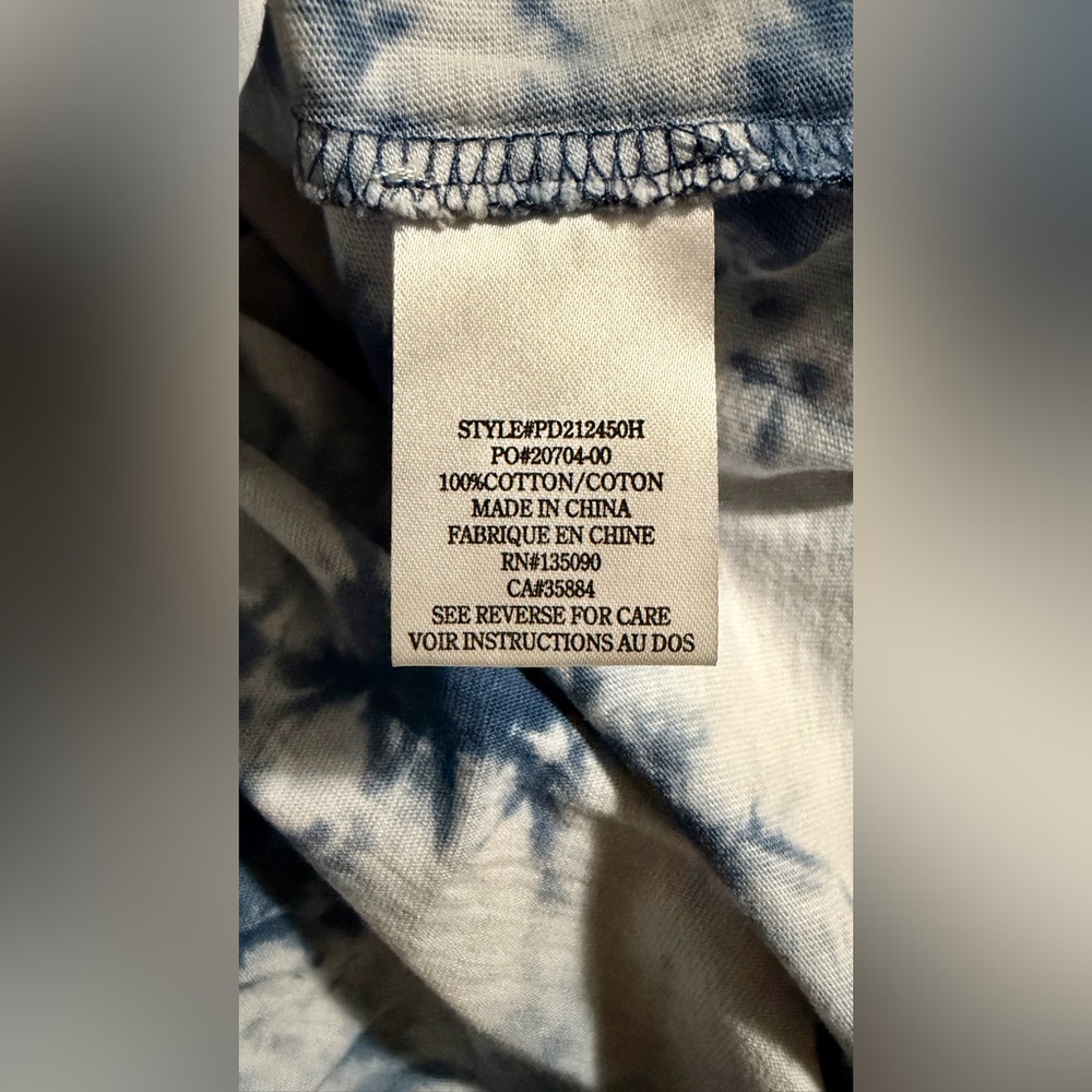 REVOLVE Z Supply NWT Kona Cloud Print Mini Dress—Black Iris Tie-Dye Size Large - Picture 11 of 12